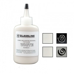 Glassline - farba do fusingu biała
