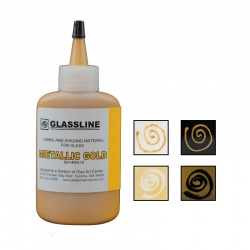 Glassline - farba do fusingu - złota