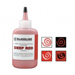 Glassline - farba do fusingu - ciemno czerwona