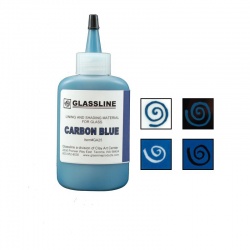 Glassline - farba do fusingu - niebieski ciemny