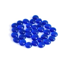 Kaboszony małe - oczka szklane 114 niebieskie, 200g