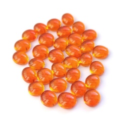 Kaboszony małe - oczka szklane 168 pomarańczowe 200g