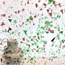 Szkło witrażowe konfetti fioletowo zielone