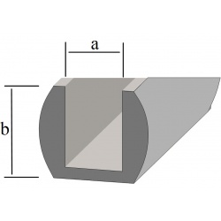 Profil ołowiany U 3x5,5mm